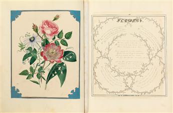 (MANUSCRIPT BOOK.) Gathered Blossoms or, American Poetic Gems.